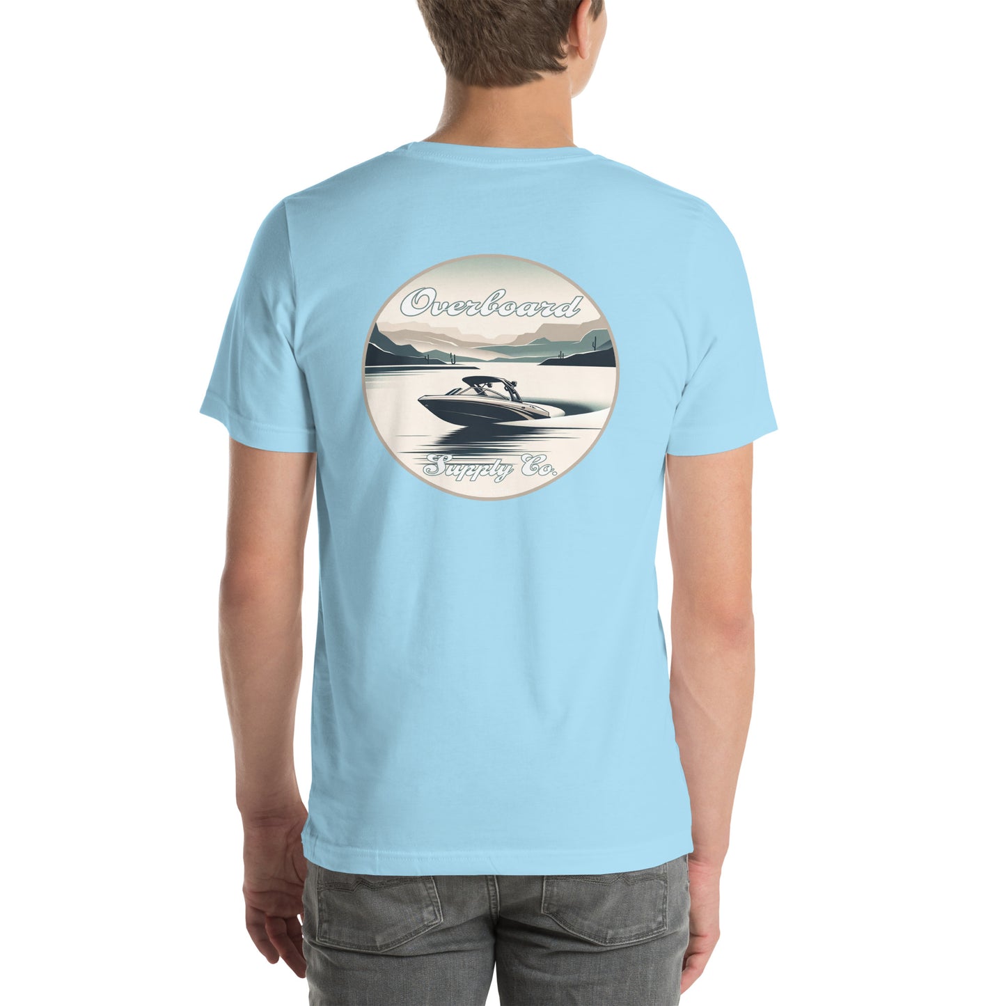 Subtle Wake Boat - Unisex t-shirt